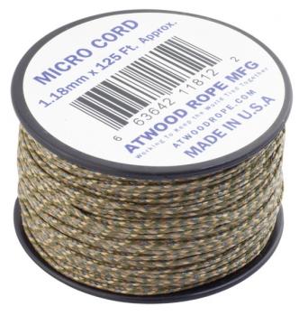 ATWOOD ROPE - MICRO CORD - 1,18 MM - 38 M - Farbe: MULTICAM